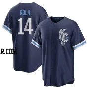 Austin Nola Men's Kansas City Royals Navy Replica 2022 City Connect Jersey