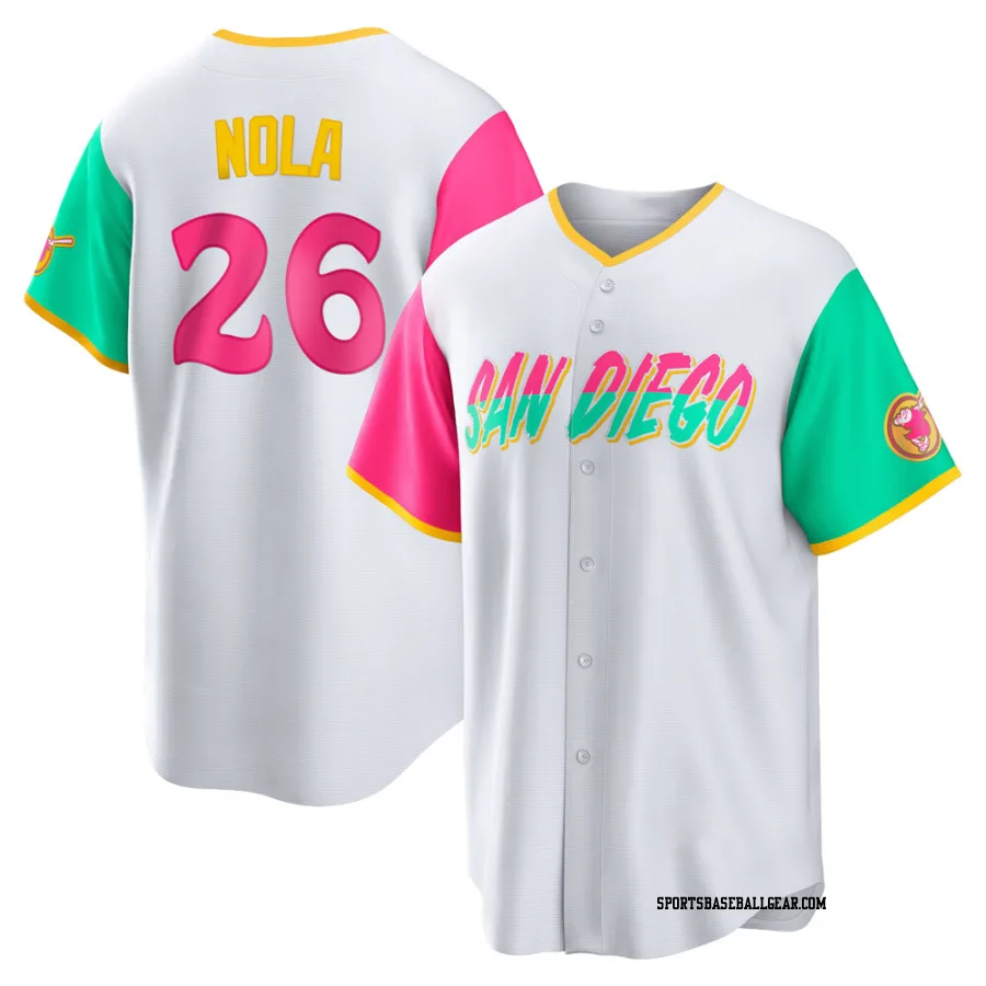 Austin Nola Men's San Diego Padres White Replica 2022 City Connect Jersey