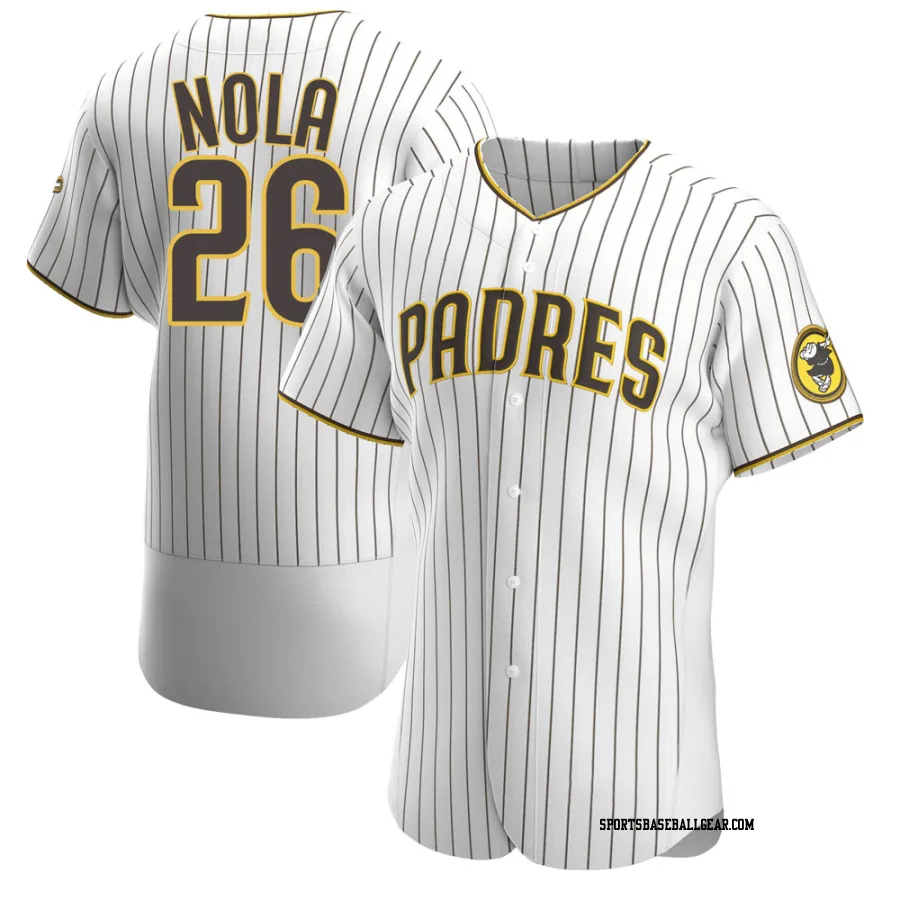 Austin Nola Men's San Diego Padres White/Brown Authentic Home Jersey