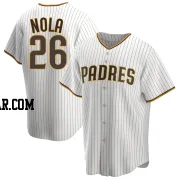 Austin Nola Men's San Diego Padres White/Brown Replica Home Jersey