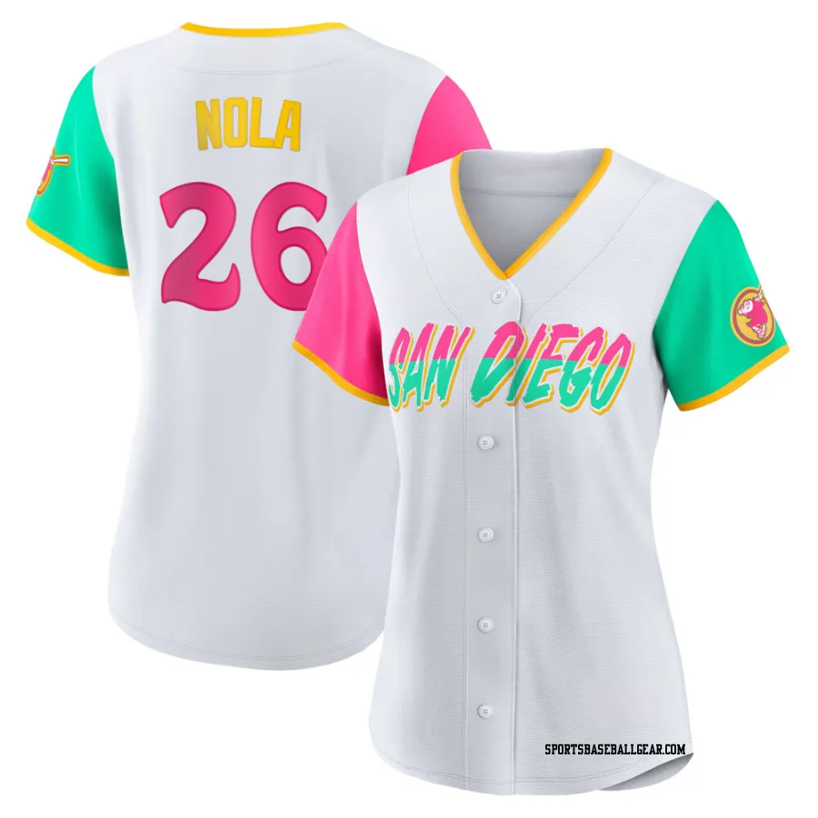 Austin Nola Women's San Diego Padres White Replica 2022 City Connect Jersey