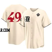 Austin Pruitt Men's Texas Rangers Cream Replica 2023 City Connect 2023 World Series Jersey