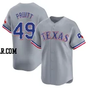 Austin Pruitt Men's Texas Rangers Gray Limited Away Jersey