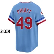 Austin Pruitt Men's Texas Rangers Light Blue Limited Cooperstown Collection Jersey