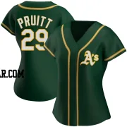 Austin Pruitt Women's Oakland Athletics Green Replica Alternate Jersey