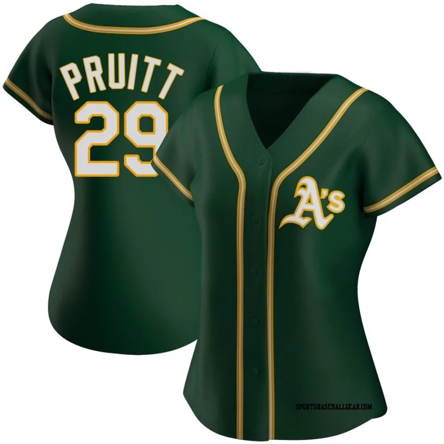 Austin Pruitt Women's Oakland Athletics Green Replica Alternate Jersey