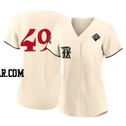 Austin Pruitt Women's Texas Rangers Cream Replica 2023 City Connect 2023 World Series Jersey