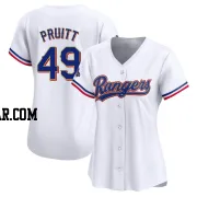 Austin Pruitt Women's Texas Rangers Gold Limited White 2024 Collection Jersey