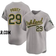 Austin Pruitt Youth Oakland Athletics Gray Limited Away Jersey