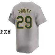 Austin Pruitt Youth Oakland Athletics Gray Limited Away Jersey