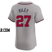 Austin Riley Men's Atlanta Braves Gray Elite Road Jersey