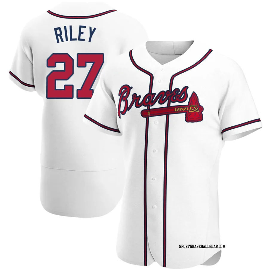 Austin Riley Men's Atlanta Braves White Authentic Home Jersey