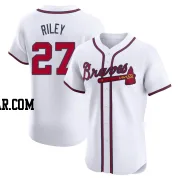 Austin Riley Men's Atlanta Braves White Elite Home Jersey