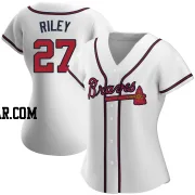 Austin Riley Women's Atlanta Braves White Authentic Home Jersey