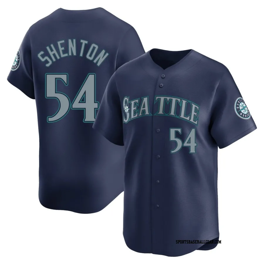 Austin Shenton Men's Seattle Mariners Navy Limited Road Jersey