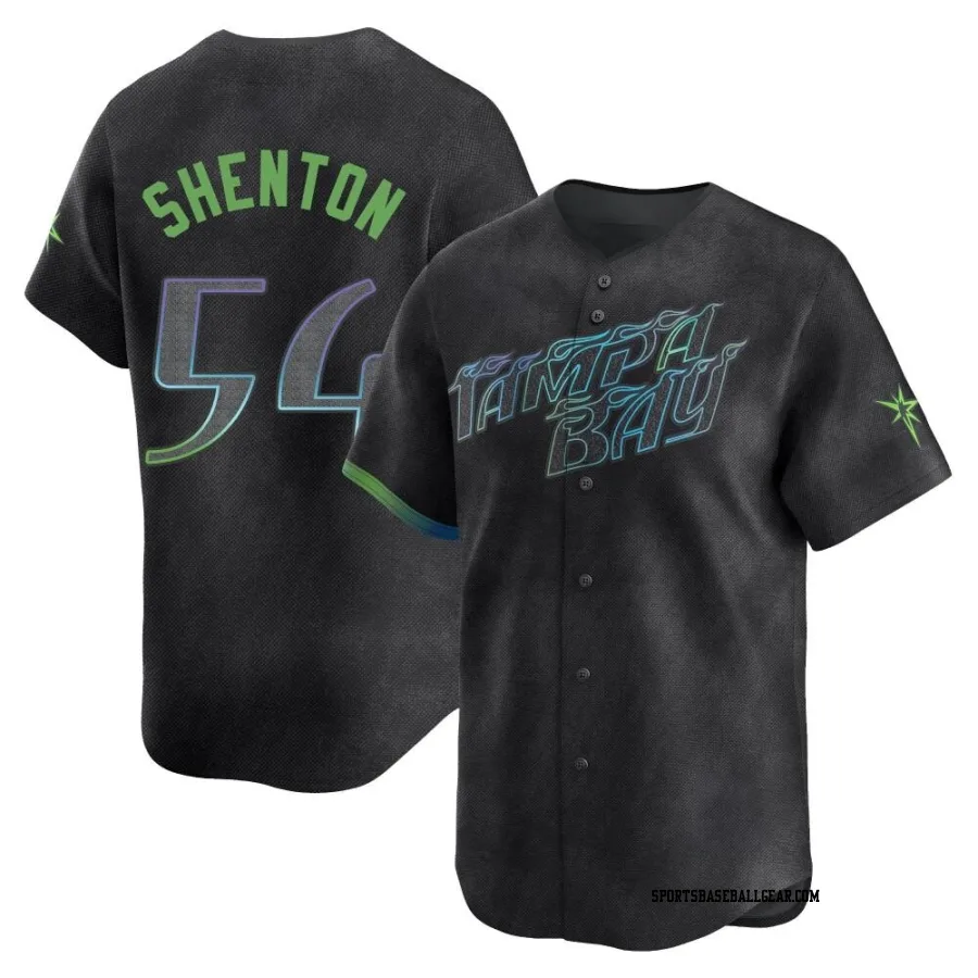 Austin Shenton Men's Tampa Bay Rays Charcoal Limited 2024 City Connect Jersey