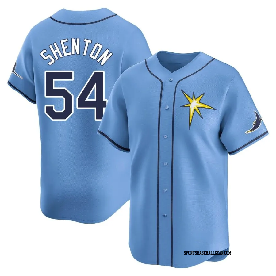 Austin Shenton Men's Tampa Bay Rays Light Blue Limited Alternate Jersey