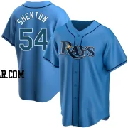 Austin Shenton Men's Tampa Bay Rays Light Blue Replica Alternate Jersey