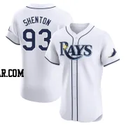 Austin Shenton Men's Tampa Bay Rays White Elite Home Jersey