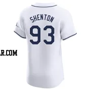 Austin Shenton Men's Tampa Bay Rays White Elite Home Jersey