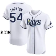 Austin Shenton Men's Tampa Bay Rays White Elite Home Jersey