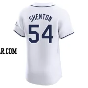 Austin Shenton Men's Tampa Bay Rays White Elite Home Jersey