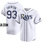 Austin Shenton Men's Tampa Bay Rays White Limited Home Jersey