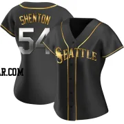 Austin Shenton Women's Seattle Mariners Black Golden Replica Alternate Jersey