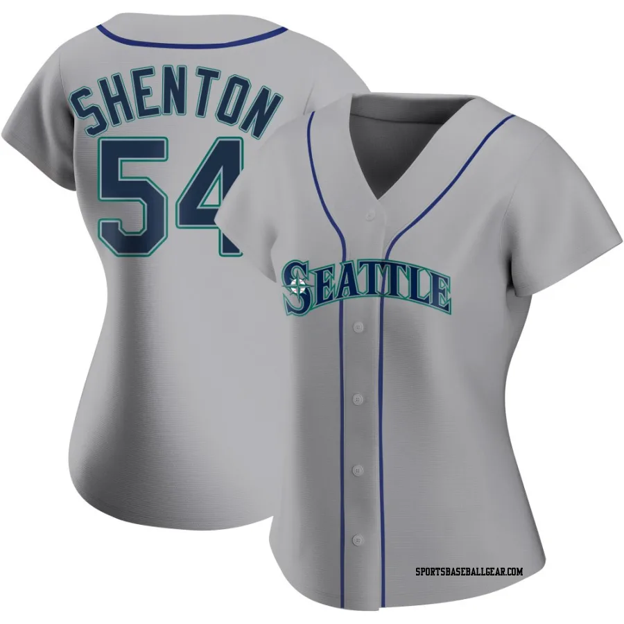 Austin Shenton Women's Seattle Mariners Gray Authentic Road Jersey