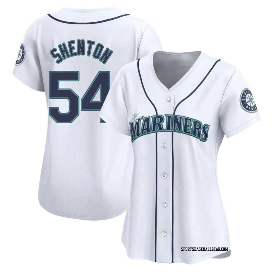 Austin Shenton Women's Seattle Mariners White Limited Home Jersey