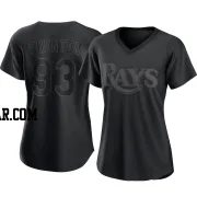 Austin Shenton Women's Tampa Bay Rays Black Authentic Pitch Fashion Jersey