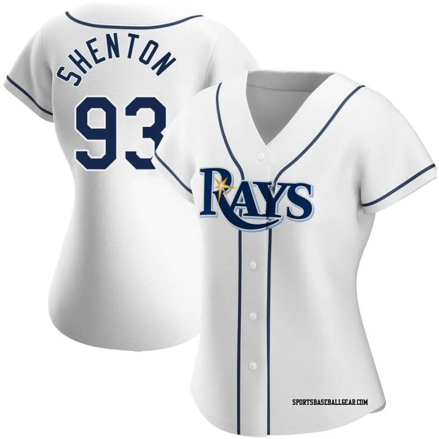 Austin Shenton Women's Tampa Bay Rays White Replica Home Jersey