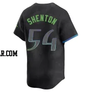 Austin Shenton Youth Tampa Bay Rays Charcoal Limited 2024 City Connect Jersey