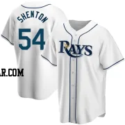 Austin Shenton Youth Tampa Bay Rays White Replica Home Jersey