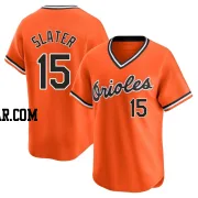 Austin Slater Men's Baltimore Orioles Orange Limited Cooperstown Collection Jersey