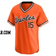 Austin Slater Men's Baltimore Orioles Orange Limited Cooperstown Collection Jersey