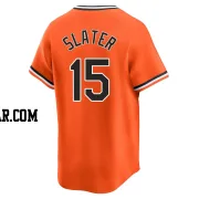 Austin Slater Men's Baltimore Orioles Orange Limited Cooperstown Collection Jersey