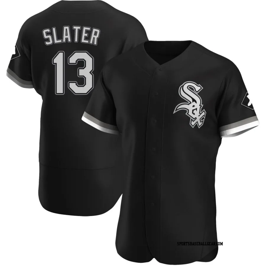 Austin Slater Men's Chicago White Sox Black Authentic Alternate Jersey