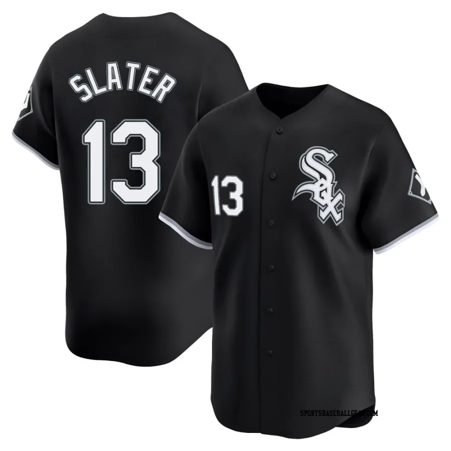 Austin Slater Men's Chicago White Sox Black Limited Alternate Jersey