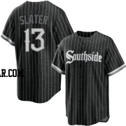 Austin Slater Men's Chicago White Sox Black Replica 2021 City Connect Jersey