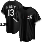 Austin Slater Men's Chicago White Sox Black Replica Spring Training Jersey