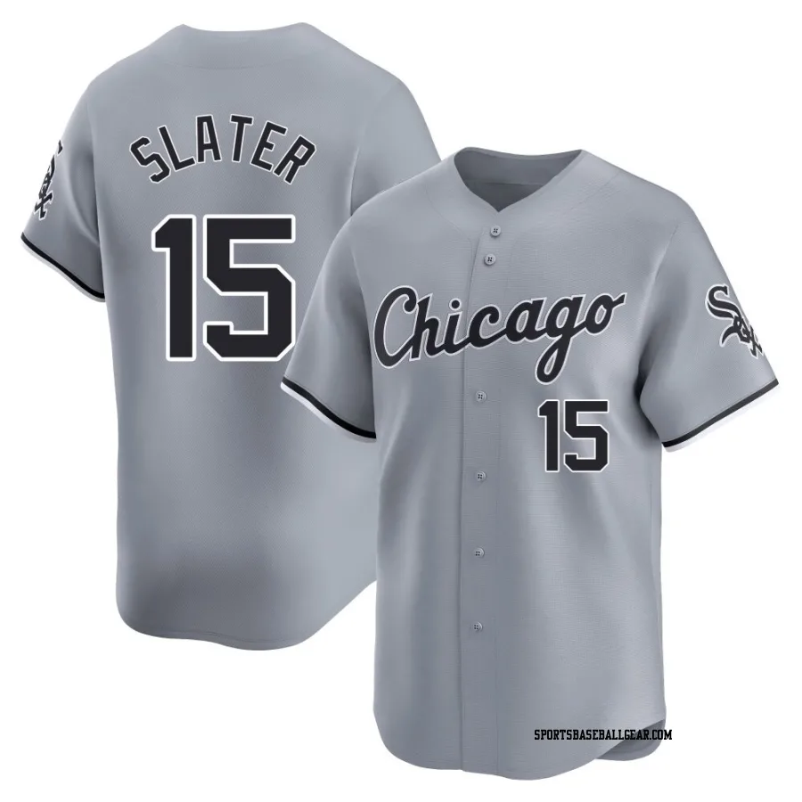 Austin Slater Men's Chicago White Sox Gray Limited Road Jersey