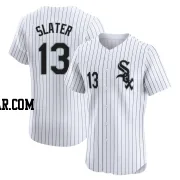 Austin Slater Men's Chicago White Sox White Elite Home Jersey