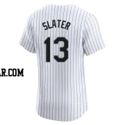 Austin Slater Men's Chicago White Sox White Elite Home Jersey