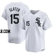 Austin Slater Men's Chicago White Sox White Limited Home Jersey