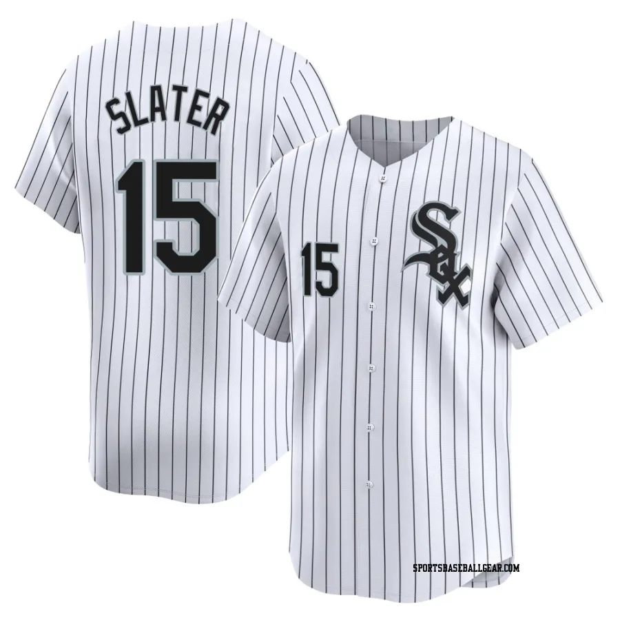 Austin Slater Men's Chicago White Sox White Limited Home Jersey