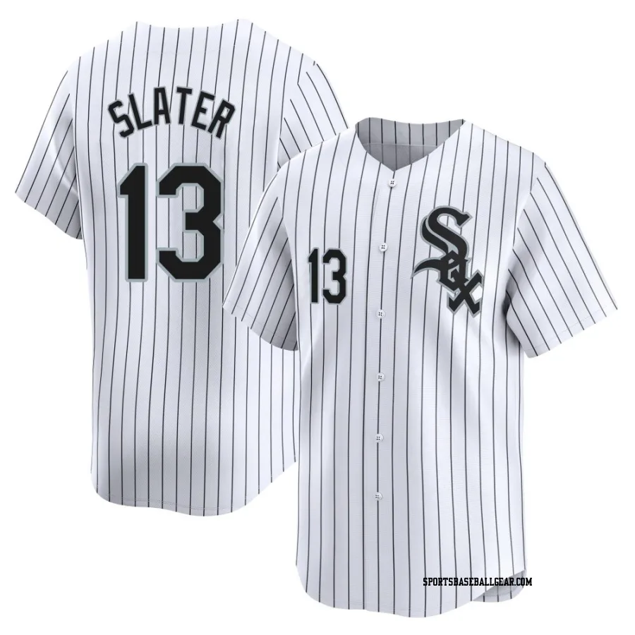 Austin Slater Men's Chicago White Sox White Limited Home Jersey