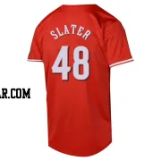 Austin Slater Men's Cincinnati Reds Red Limited Alternate Jersey