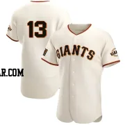 Austin Slater Men's San Francisco Giants Cream Authentic Home Jersey