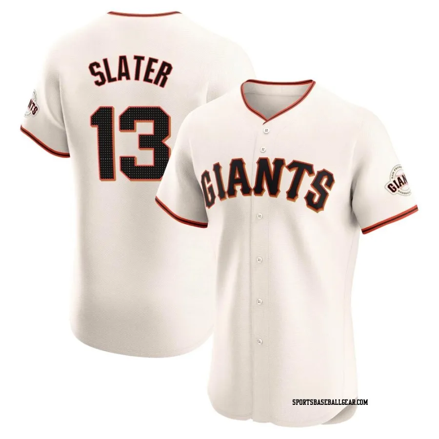 Austin Slater Men's San Francisco Giants Cream Elite Home Jersey